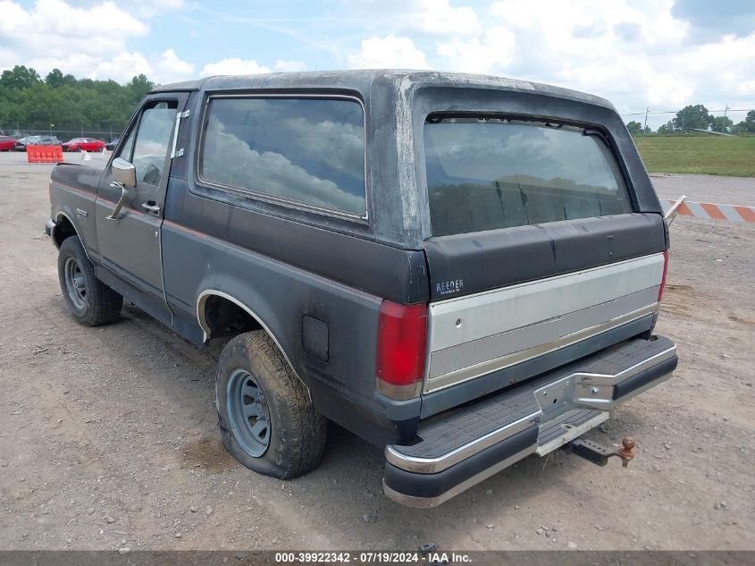 1988 Ford Bronco U100 VIN: 1FMEU15N5JLA12967 Lot: 39922342