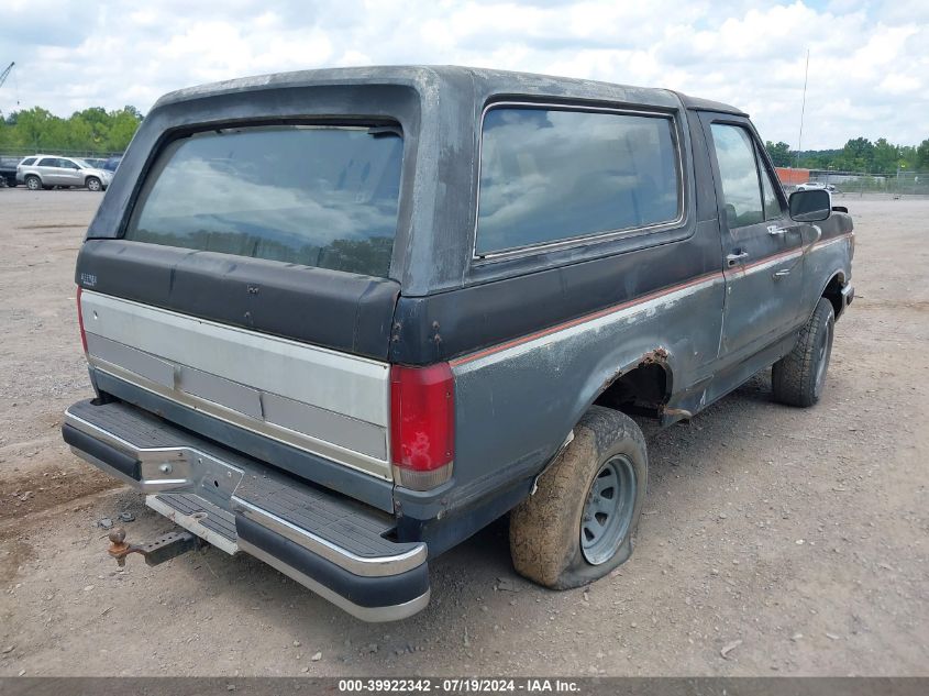 1988 Ford Bronco U100 VIN: 1FMEU15N5JLA12967 Lot: 39922342