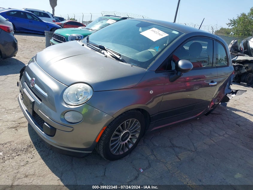 2013 Fiat 500 Pop VIN: 3C3CFFAR3DT741929 Lot: 39922345
