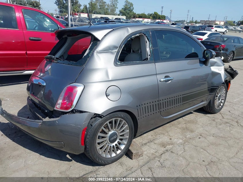 2013 Fiat 500 Pop VIN: 3C3CFFAR3DT741929 Lot: 39922345