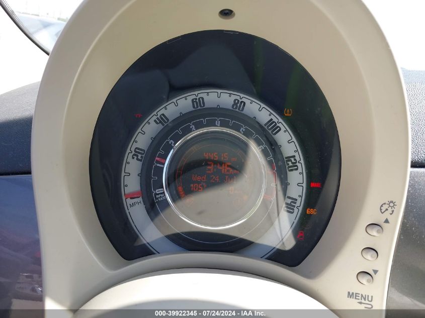 2013 Fiat 500 Pop VIN: 3C3CFFAR3DT741929 Lot: 39922345