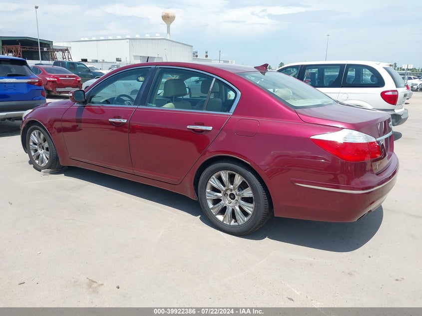 2011 Hyundai Genesis 3.8 VIN: KMHGC4DE6BU139740 Lot: 39922386