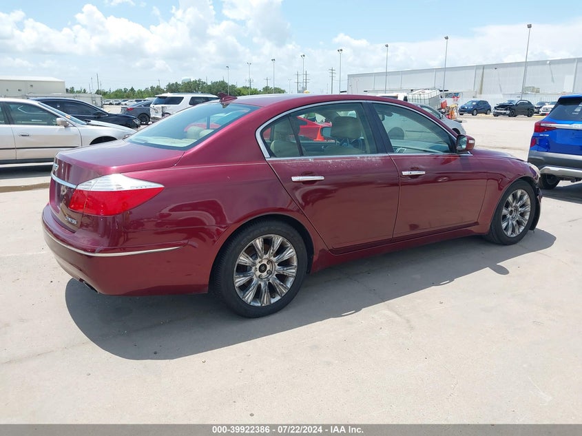 2011 Hyundai Genesis 3.8 VIN: KMHGC4DE6BU139740 Lot: 39922386