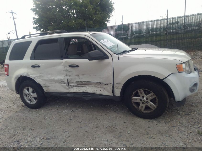 2011 Ford Escape Hybrid VIN: 1FMCU5K35BKA78153 Lot: 39922445