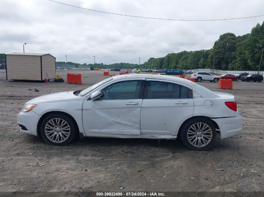 2012 Chrysler 200 Limited VIN: 1C3CCBCG4CN328686 Lot: 39922490