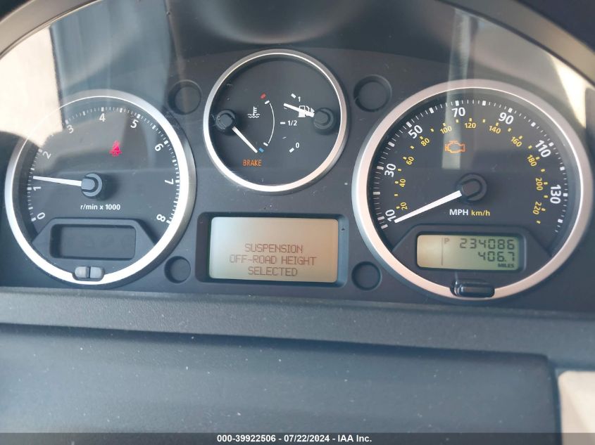 2008 Land Rover Lr3 V8 Se VIN: SALAE25408A463168 Lot: 39922506