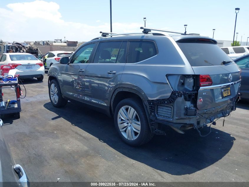 2019 Volkswagen Atlas 3.6L V6 Se W/Technology VIN: 1V2UR2CA6KC554263 Lot: 39922535