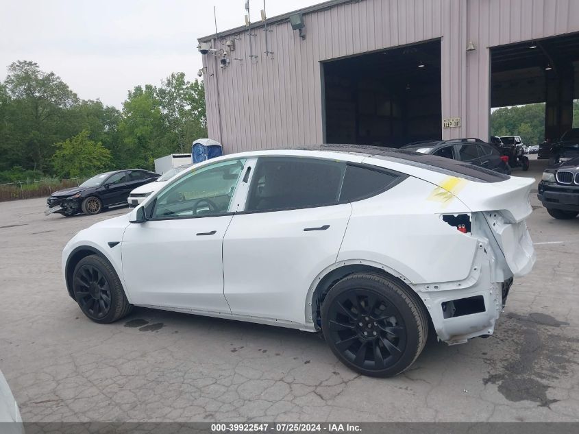 2021 Tesla Model Y VIN: 5YJYGDEE0MF119703 Lot: 39922547