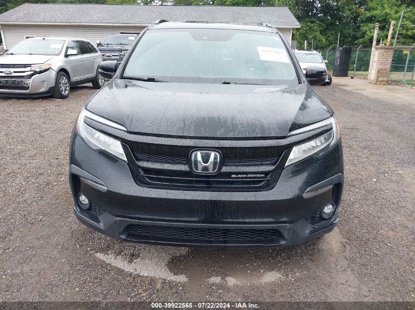 2020 Honda Pilot Awd Black Edition VIN: 5FNYF6H75LB062165 Lot: 39922565