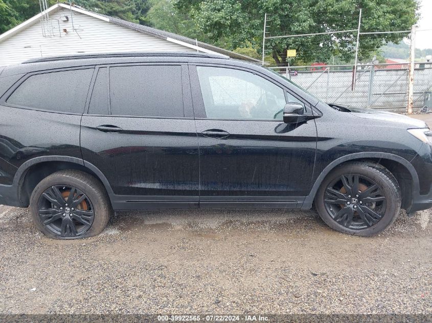 2020 Honda Pilot Awd Black Edition VIN: 5FNYF6H75LB062165 Lot: 39922565