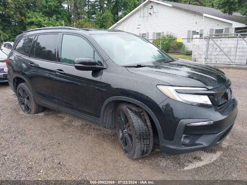 2020 Honda Pilot Awd Black Edition VIN: 5FNYF6H75LB062165 Lot: 39922565