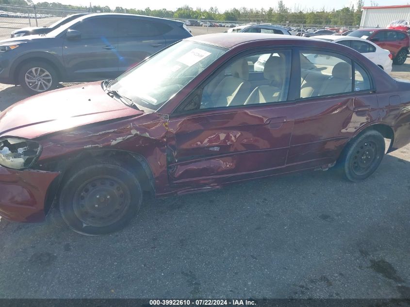 2003 Honda Civic Lx VIN: 2HGES16583H530694 Lot: 39922610