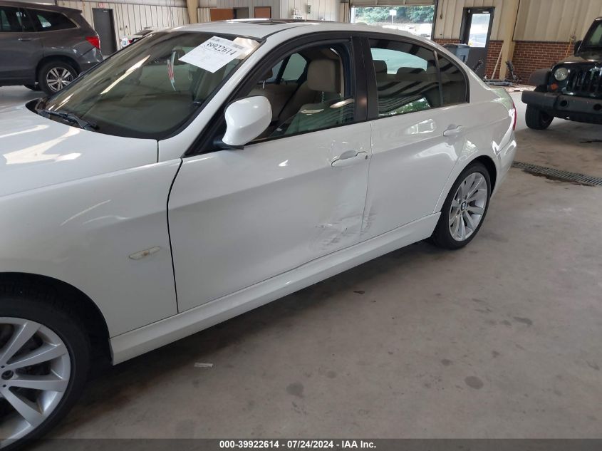 2011 BMW 328I VIN: WBAPH7G59BNM55627 Lot: 39922614