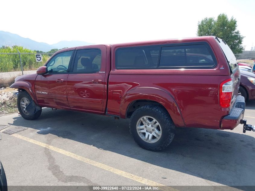 2006 Toyota Tundra Limited V8 VIN: 5TBDT48126S507039 Lot: 39922640