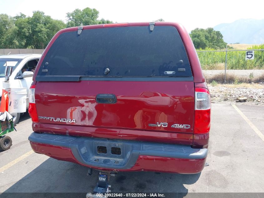 2006 Toyota Tundra Limited V8 VIN: 5TBDT48126S507039 Lot: 39922640