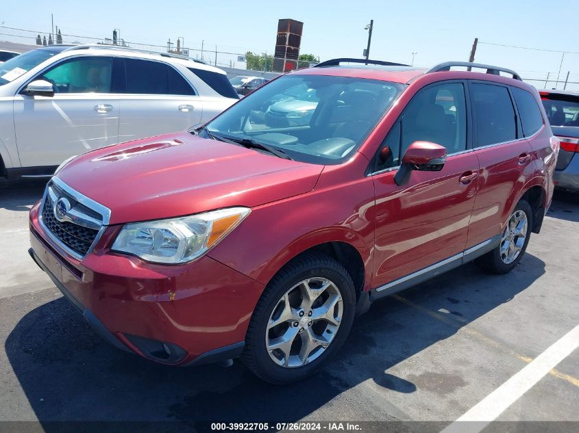 2015 Subaru Forester 2.5I Touring VIN: JF2SJAWC4FH568714 Lot: 39922705