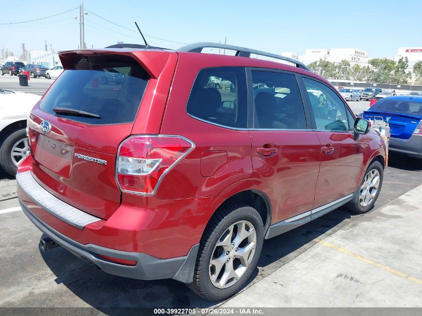 2015 Subaru Forester 2.5I Touring VIN: JF2SJAWC4FH568714 Lot: 39922705