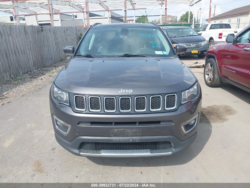 2019 Jeep Compass Limited 4X4 VIN: 3C4NJDCBXKT711864 Lot: 39922731