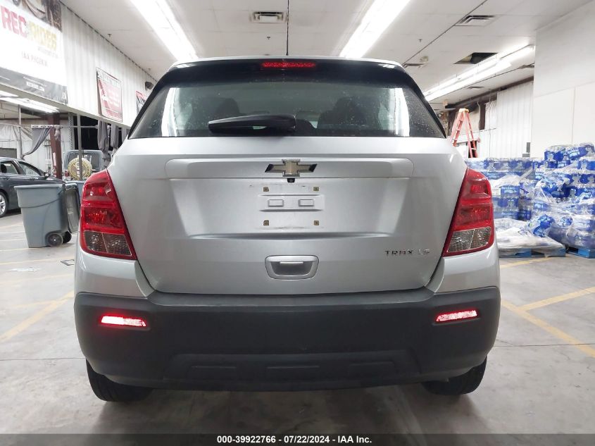 2016 Chevrolet Trax 1Ls VIN: 3GNCJKSB4GL181144 Lot: 39922766