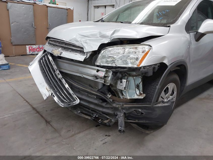 2016 Chevrolet Trax 1Ls VIN: 3GNCJKSB4GL181144 Lot: 39922766