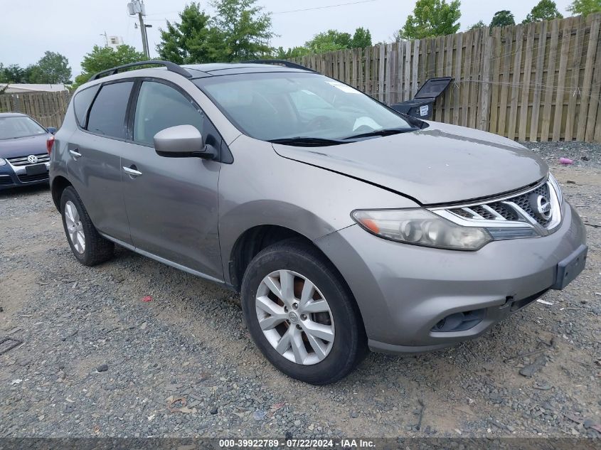 2011 Nissan Murano Sv VIN: JN8AZ1MWXBW170479 Lot: 39922789