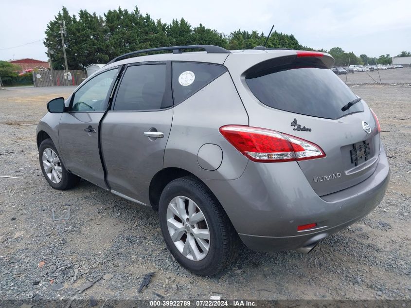 2011 Nissan Murano Sv VIN: JN8AZ1MWXBW170479 Lot: 39922789