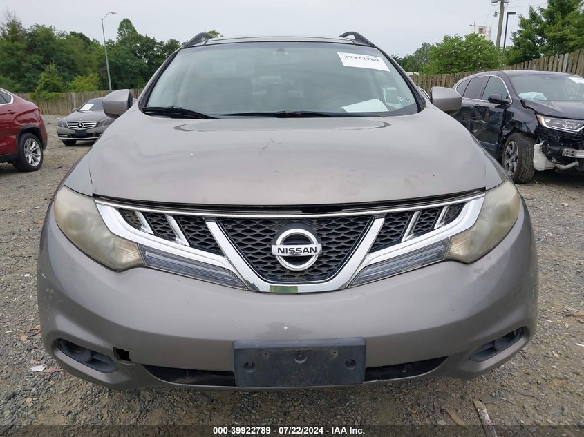 2011 Nissan Murano Sv VIN: JN8AZ1MWXBW170479 Lot: 39922789