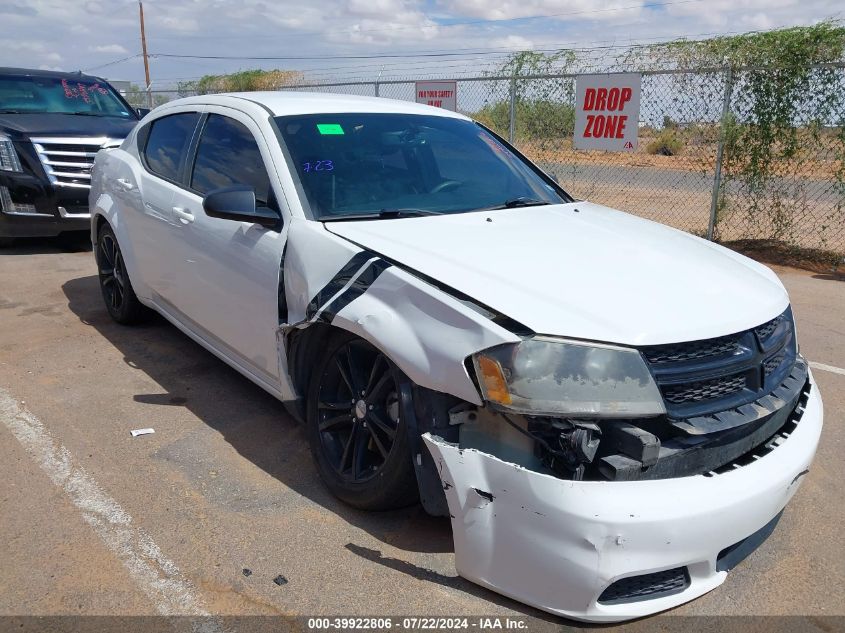 2014 Dodge Avenger Se VIN: 1C3CDZAG9EN116474 Lot: 39922806