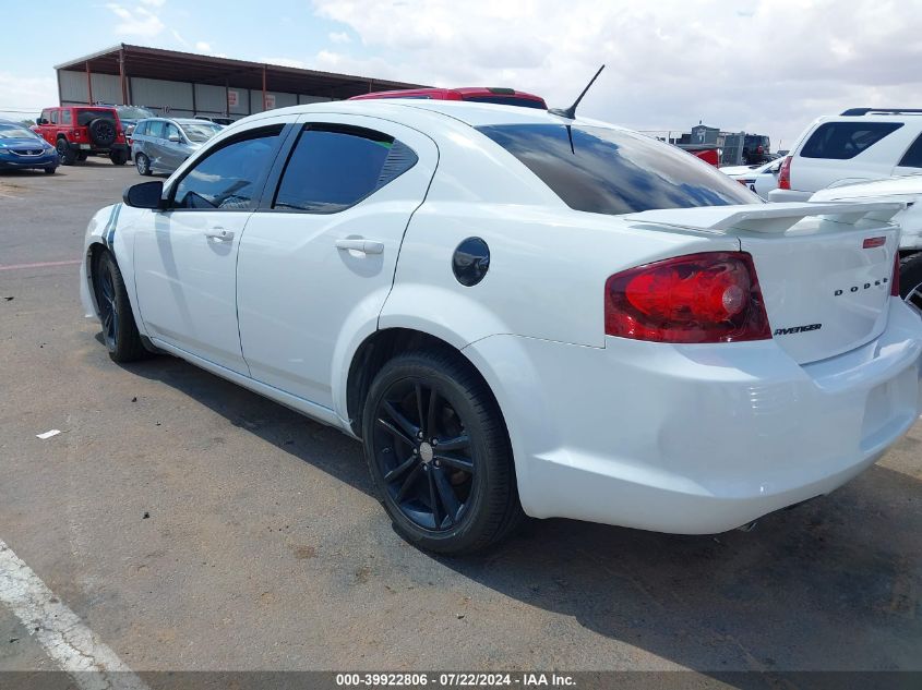 2014 Dodge Avenger Se VIN: 1C3CDZAG9EN116474 Lot: 39922806