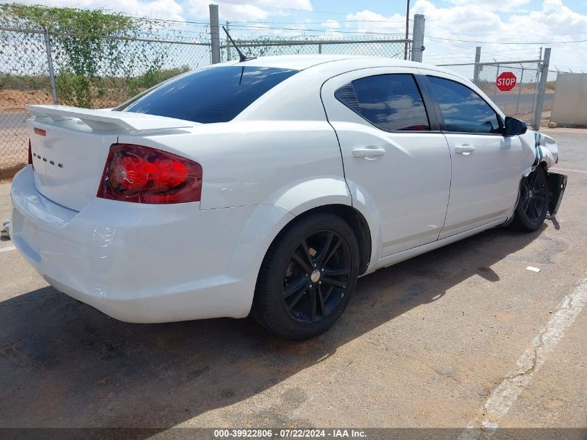 2014 Dodge Avenger Se VIN: 1C3CDZAG9EN116474 Lot: 39922806