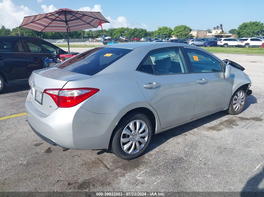 2015 TOYOTA COROLLA LE - 5YFBURHE6FP266252