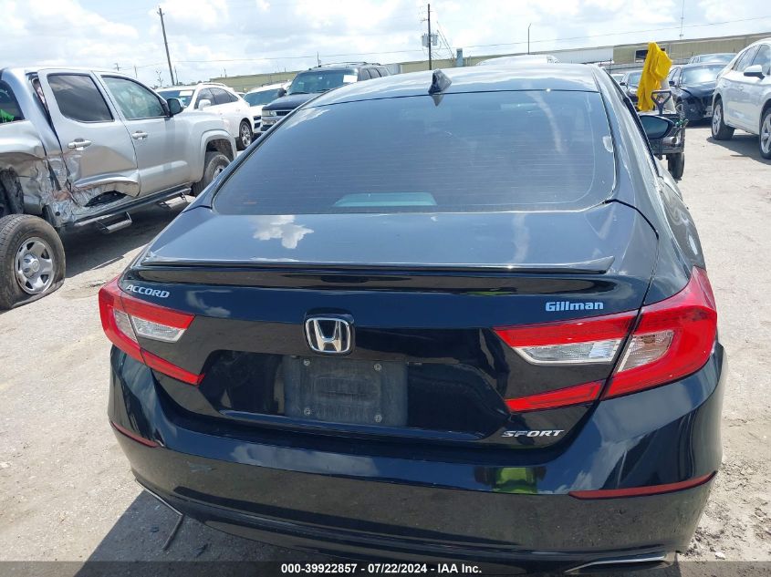 2021 Honda Accord Sport VIN: 1HGCV1F37MA045721 Lot: 39922857