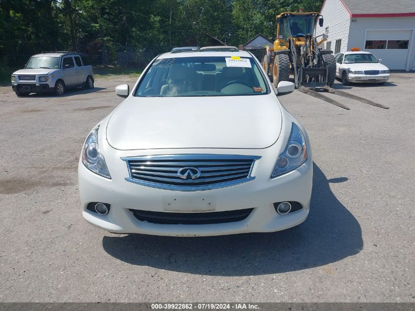 2011 Infiniti G37X VIN: JN1CV6AR0BM402212 Lot: 39922862