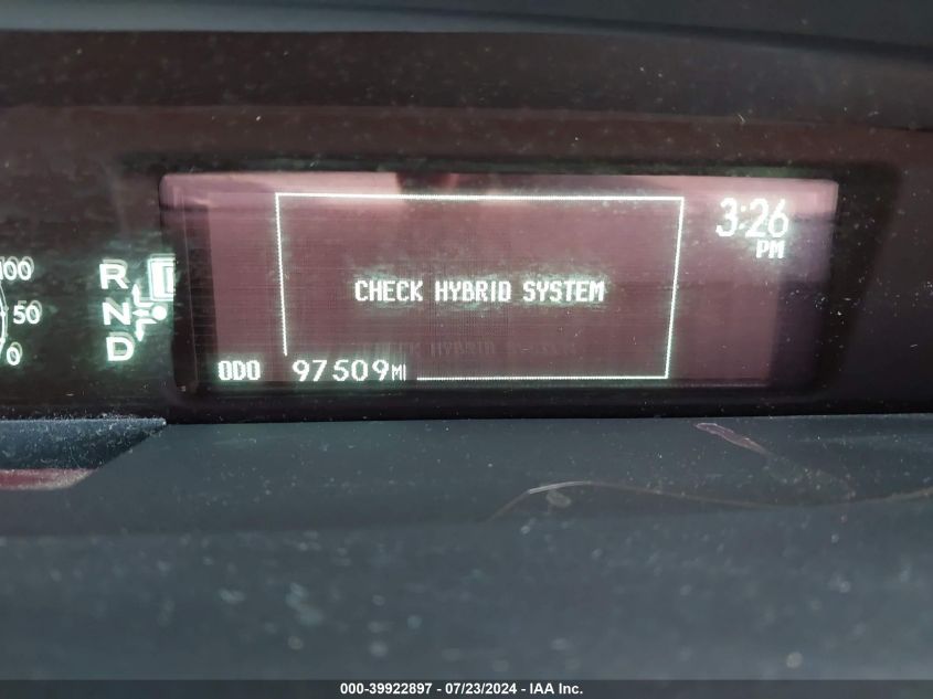 2010 Toyota Prius Iii VIN: JTDKN3DU9A0066556 Lot: 39922897