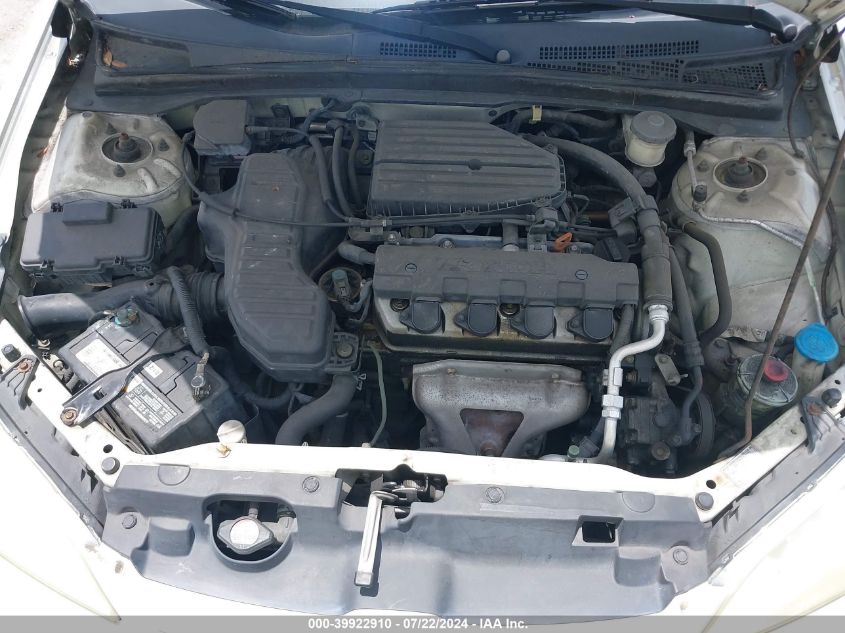 2HGES16544H633001 | 2004 HONDA CIVIC