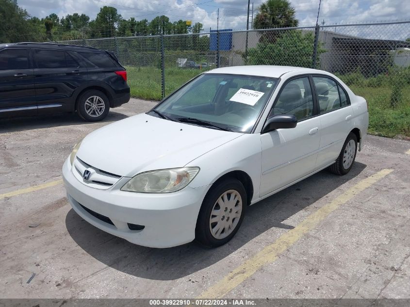 2HGES16544H633001 | 2004 HONDA CIVIC