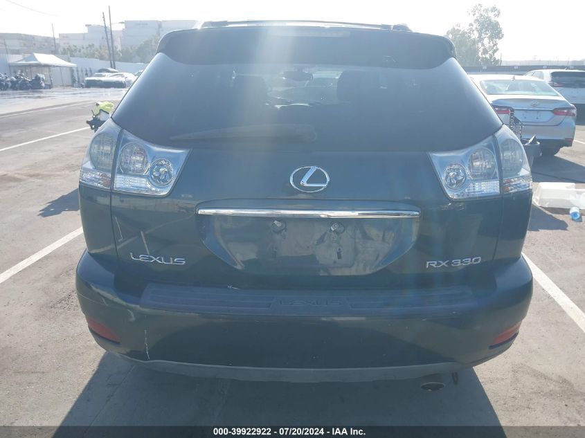 2006 Lexus Rx 330 VIN: 2T2HA31U76C094410 Lot: 39922922