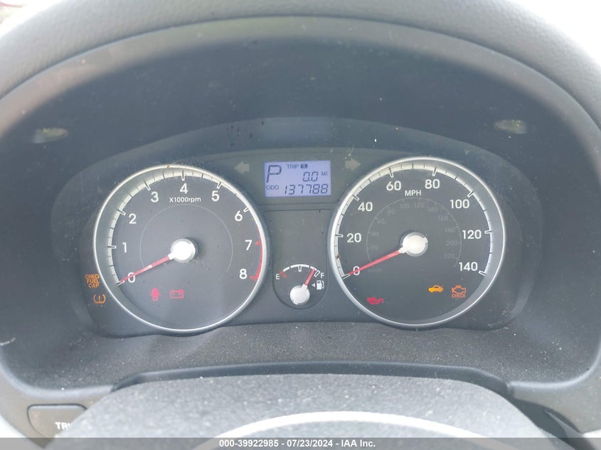 2010 Hyundai Accent Gls VIN: KMHCN4AC3AU507429 Lot: 39922985