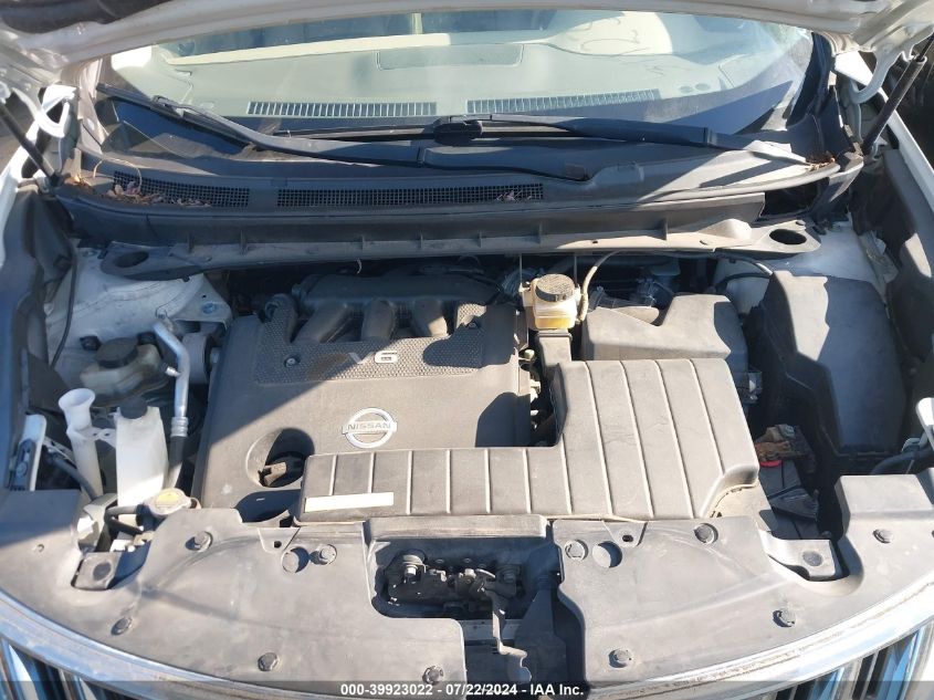 2009 Nissan Murano S VIN: JN8AZ18U59W018712 Lot: 39923022