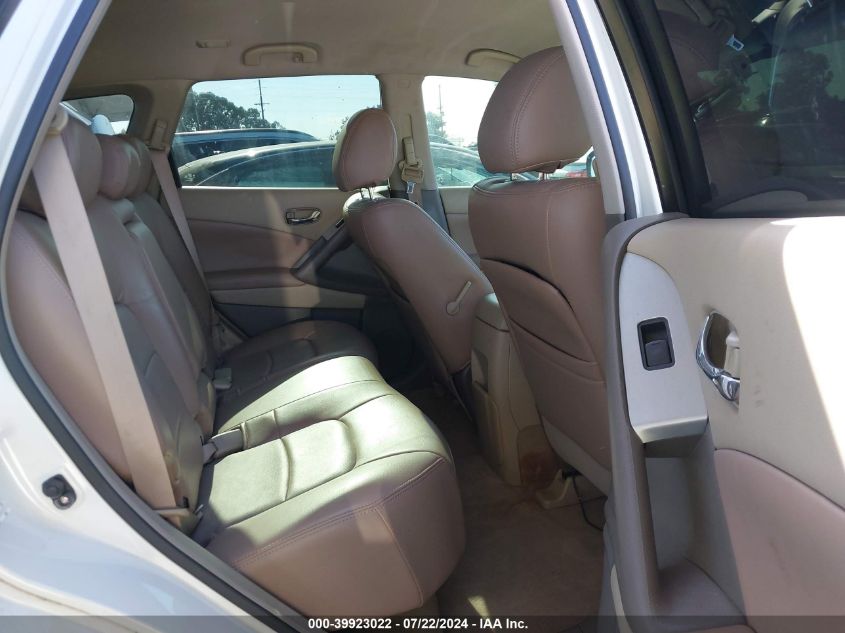 2009 Nissan Murano S VIN: JN8AZ18U59W018712 Lot: 39923022