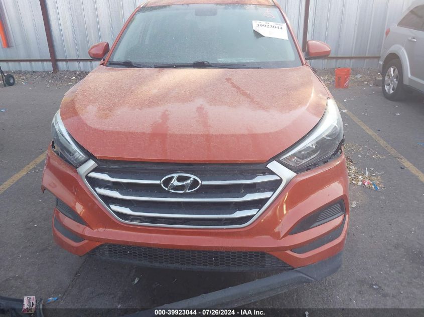 2018 Hyundai Tucson Se VIN: KM8J2CA41JU605796 Lot: 39923044