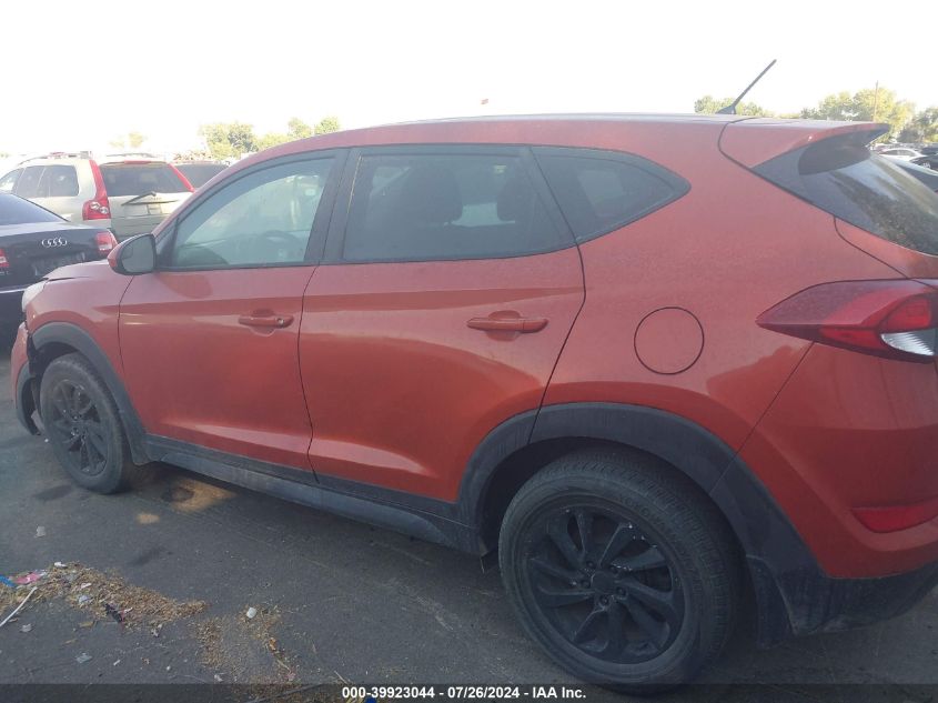 2018 Hyundai Tucson Se VIN: KM8J2CA41JU605796 Lot: 39923044