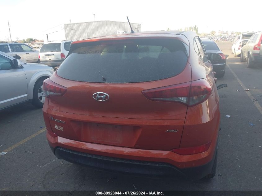 2018 Hyundai Tucson Se VIN: KM8J2CA41JU605796 Lot: 39923044