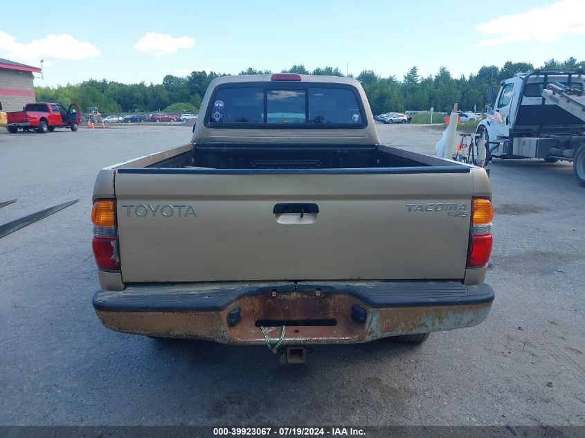 2001 Toyota Tacoma Base (A4) VIN: 5TEWM72N21Z765681 Lot: 39923067