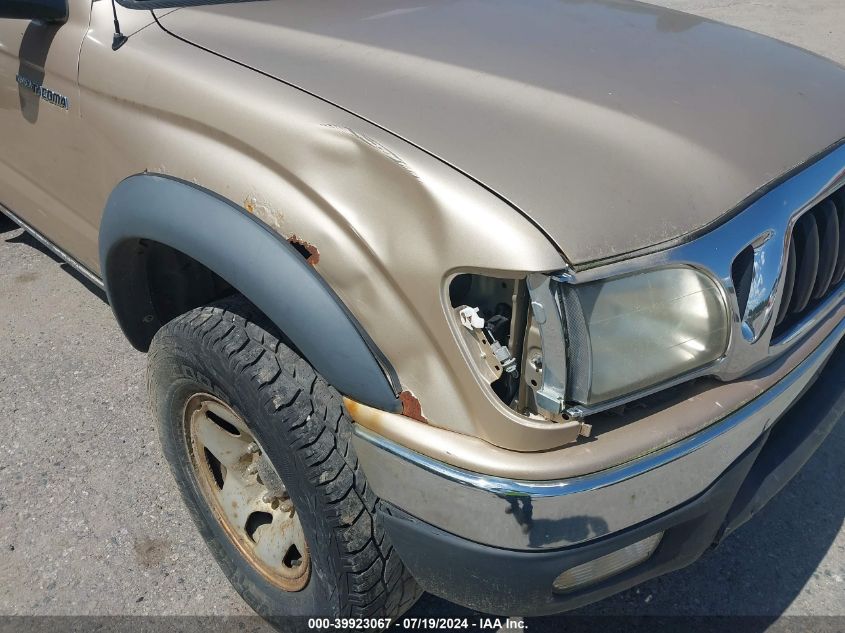 2001 Toyota Tacoma Base (A4) VIN: 5TEWM72N21Z765681 Lot: 39923067