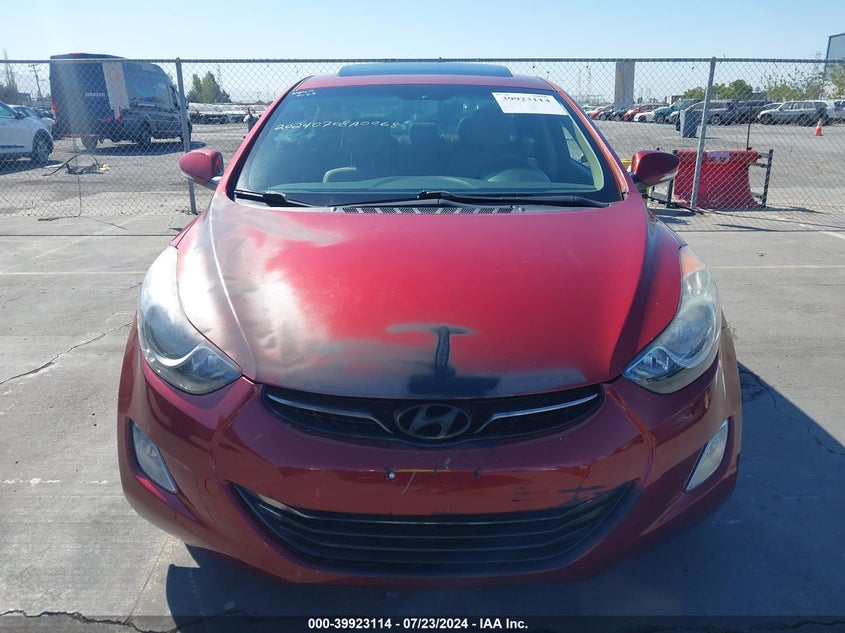 2013 Hyundai Elantra Limited VIN: 5NPDH4AE5DH230234 Lot: 39923114