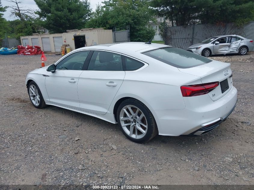 2024 Audi A5 Sportback Premium Plus 45 Tfsi Quattro S Tronic VIN: WAUFACF55RA019577 Lot: 39923123