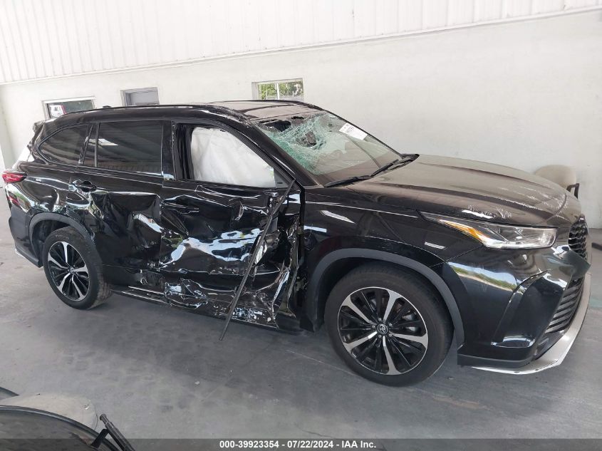 2022 Toyota Highlander Xse VIN: 5TDLZRAH7NS142829 Lot: 39923354