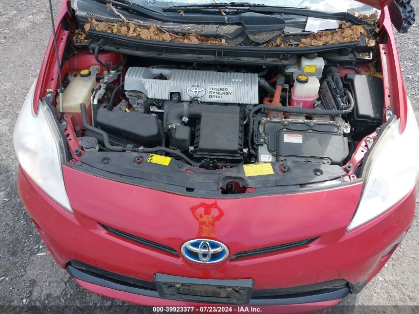 2013 Toyota Prius VIN: JTDKN3DU7D0340891 Lot: 39923377