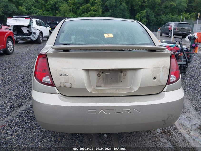 2003 Saturn Ion Level 2 VIN: 1G8AZ52F13Z140514 Lot: 39923402